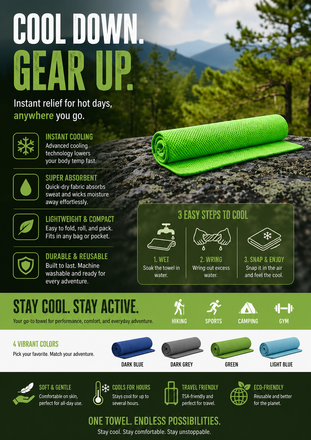 Outdoor Cooling Towel